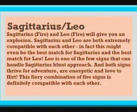 Couldn't agree more, the last man I loved was a Sagg and we had the best bond. I still miss him till this day. Saggitarius And Leo, Leo Compatibility, Sagittarius Leo, Sagittarius Compatibility, Zodiac Compatibility Chart, Birthday Couple, Leo Quotes, Leo Zodiac Facts, Horoscope Sagittarius