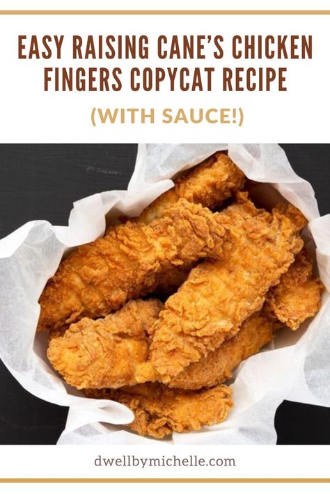 Yummy Recipes For Picky Eaters, Amazing Dinner Recipes Main Courses, Raising Canes Chicken Recipe, Homemade Appetizers, Battered Chicken, Chicken Strip, Chicken Finger Recipes, Canes Chicken, Chicken Strip Recipes