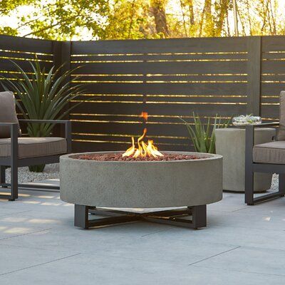 Round propane fire pit