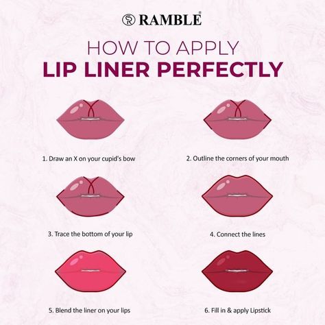 Lipliner Tutorial, Apply Lip Liner, Lip Liner Tutorial, Lipstick Inspiration, Mindset Therapy, Apple Body Shape Outfits, Lip Care Diy, Apply Lip Gloss, Face Female