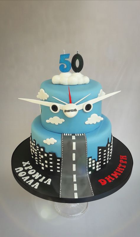 Aeroplane Birthday Cake, Airplane Themed Birthday Cake, Airplane Birthday Cake Boys, Aviation Birthday Cake, Airplane Cake Ideas Birthday, Aviation Cake Ideas, Airoplain Cake, Pilot Cake Ideas, Pilot Birthday Cake