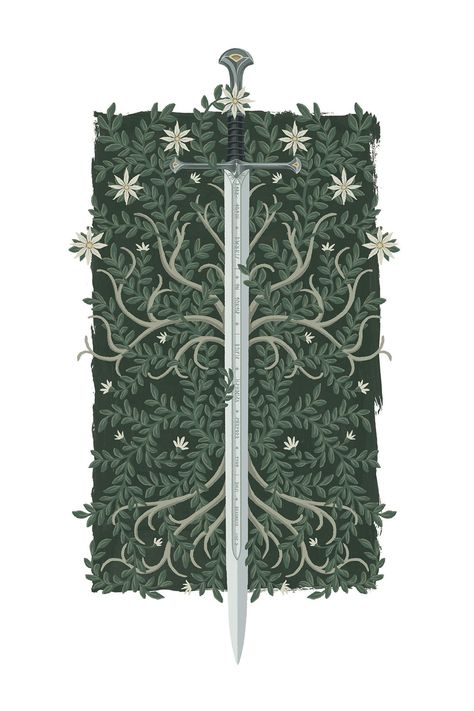 Anduril by Stevie Dutson The Middle, Vines, Art Design, Tattoos, Green, Design, Art