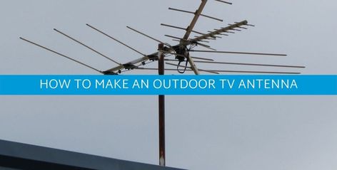 How To Make An Outdoor TV Antenna (DIY) Best Outdoor Tv Antenna, Long Range Tv Antenna, Diy Tv Antenna, Outdoor Tv Antenna, Simple Tv, Metal Grill, Electronics Basics, Satellite Dish, Free Tv