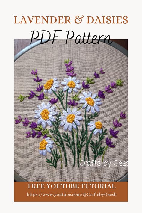 Laisy Daisy Stitch Embroidery Patterns, Laizy Daizy Design Embroidery Motifs, Laizy Daizy Design Embroidery Flower, Lazy Daisy Embroidery Design Pattern, Lazy Daisy Embroidery Design Motifs, Lazy Daisy Embroidery Design, Stitching Flowers, Flowers Hand Embroidery, Embroidery Journal