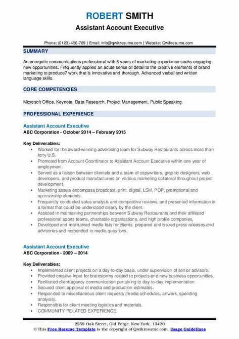 The main responsibility of an Assistant Account Executive is to focus on servicing client accounts. Recruiter Resume, Human Resources Resume, Hr Resume, Office Manager Resume, Architect Resume, Business Analyst Resume, Project Manager Resume, Resume Pdf, Job Resume Samples