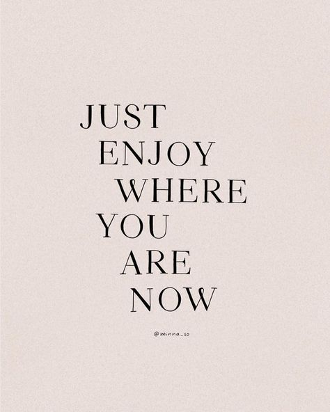 it can be stressful thinking about the future - sometimes we just need to stop and enjoy where we are right now 🌿(@minna_so) Citation Force, Ricky Gervais, A Quote, Note To Self, The Words, Great Quotes, Namaste, Inspirational Words, Cool Words