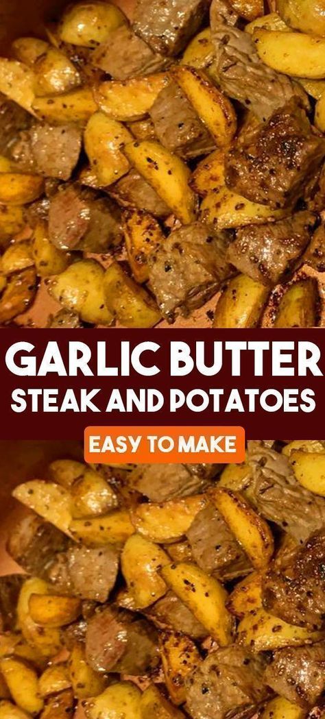 Garlic Butter Steak And Potatoes Oven, Steak And Potatoes Recipes In Oven, Baked Steak And Potatoes Oven, Oven Steak And Potatoes, Garlic Butter Steak And Potatoes Skillet, Garlic Butter Steak And Potatoes Crock Pot, Steak Bites And Potatoes In Oven, Quick Round Steak Recipes Easy, Steak And Potatoes In Oven