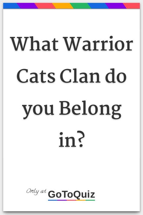 "What Warrior Cats Clan do you Belong in?" My result: RiverClan Funny Warrior Cats, Warrior Cats Bio Ideas, Feathertail Warrior Cats, Warrior Cats Quizzes, Warrior Cats Riverclan, Wcue Bio Ideas, Warrior Cat Pfp, Warrior Cats Name Ideas, Warrior Cats Tigerstar