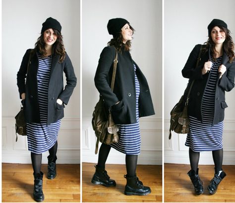 Get the look Dr Martens midi dress Pregnancy Outfit, Martens Style, Pregnancy Dress, Pregnancy Looks, Asos Maternity, Maternity Coat, Cashmere Beanie, Bump Style, Big Belly