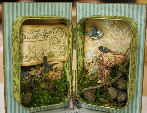 Muffy 4 Fairy Affirmations, Mint Tin Crafts, Fairy Box, Altoid Tin, Altoids Tins, Altered Tins, Mint Tins, Altered Boxes, Magic Box