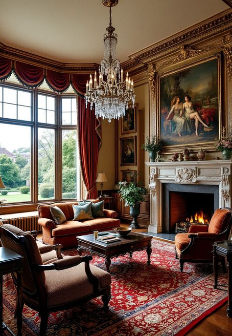 Old Money Living Room Old Money Fireplace, Old Money Mansions Interior, Old Money Home Interior, Old Money Apartment Aesthetic, Classic Room Ideas, Old Money Style House, 1990s Living Room, Old Money Home Aesthetic, Old Money Apartment