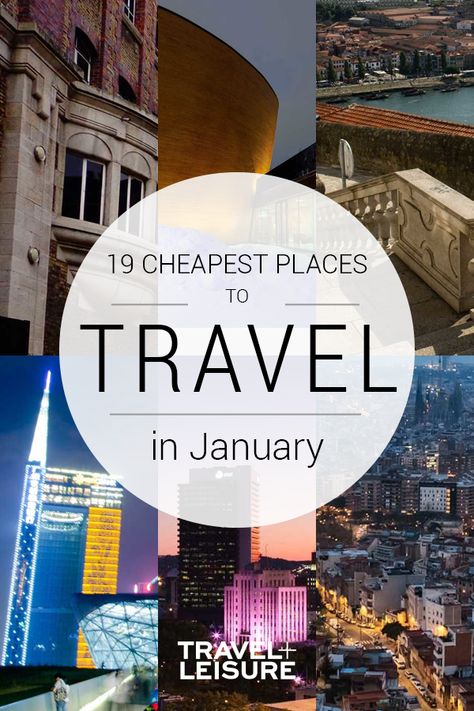 The 19 Cheapest Places to Travel in January - Here's exactly where to go to get the most bang for your buck in January. #BudgetTravel #WinterEscapes #WinterGetaways #WinterTravel | Travel + Leisure Where To Travel In January, January Travel Destinations, Vegas Living, Cheapest Places To Travel, Monthly Ideas, Cheap Places To Visit, Winter Getaways, Cheap Places To Travel, Cheap Vacation