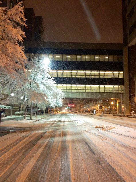 UAB Hospital snow night. We all spent the night to be there for the patients:) Night Shift Nurse Aesthetic, Hospital At Night, Winter In New York, Snow Night, Night Shift Nurse, Nurse Aesthetic, College Essentials, Soft Life, Twelfth Night