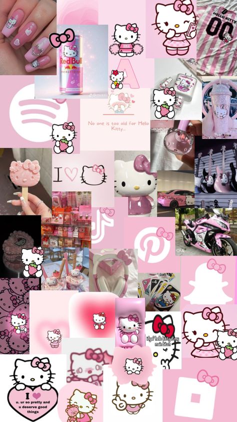 I see hello kitty 🩷🎀 Hello Kitty Aesthetic Background, Hello Kitty Themed Wallpaper, Hello Kitty Collage Wallpaper Laptop, Hello Kitty School Wallpaper, Cute Hello Kitty Wallpaper Iphone, Hello Kitty Pink Aesthetic, Hello Kitty Wallpapery2k, Hello Kitty Scene Wallpaper, Hello Kitty Pfps