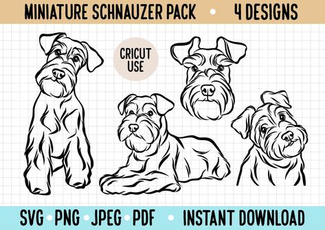 Schnauzer Line Tattoo, Schnauzer Line Art, Schnauzer Tattoo Minimalist, Schnauzer Outline, Schnauzer Illustration, Schnauzer Tattoo, Schnauzer Drawing, Minimalistic Line Art, Line Art Svg