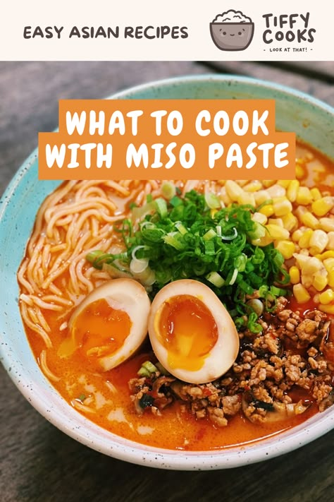 Miso paste is a superfood staple item that I always have in my fridge. This classic Japanese ingredient is a perfect way to add some umami into any dish. Plus, it’s a superfood for your gut! From a simple miso soup to a deliciously creamy miso mushroom pasta, I show you a few different ways to add miso into your cooking! Dishes With Miso Paste, Miso Soup Add Ins, Ways To Use Miso Paste, Uses For Miso Paste, Miso Based Soup, Miso Paste Soup, Recipes With White Miso, Recipes Using White Miso Paste, How To Use Miso Paste