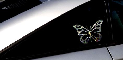 Holographic Butterfly decal, Butterfly, Holographic vinyl butterfly sticker, Yeti butterfly decal, Car, Truck laptop decal, Locker decal Butterfly Car Accessories, Holographic Butterfly, Pink Car Accessories, Butterfly Stickers, Butterfly Decal, Jacksonville Nc, Yeti Decals, Vinyl Printing, Truck Decals