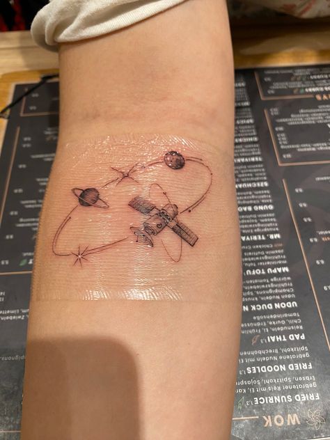 Satellite Tattoo, Tattoos And Piercings, Piercings, Tattoos