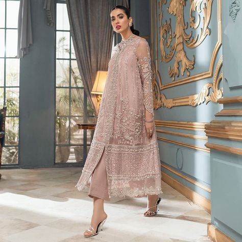 Mushq on Instagram: "CECILY (LF21-04) This tantalising outfit is crafted with pure silk organza net for the most luxurious feel. Delicately hand embellished…" Wedding Dress Mehndi, Suit Organza, Pink Salwar Kameez, Dress Brokat Modern, Stitch Party, Kebaya Modern Dress, Embroidery Dresses, Lace Dress Design, Kebaya Dress