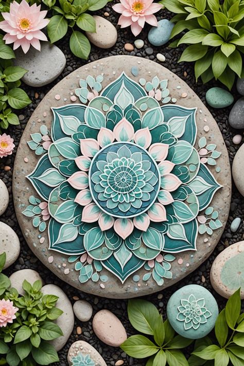 20 Beautiful Garden Rock Art Ideas - Toolz Geek Rock Art Ideas, Garden Rock Art, Rock Garden, Rock Art, Beautiful Gardens, Art Ideas, Geek Stuff, Art