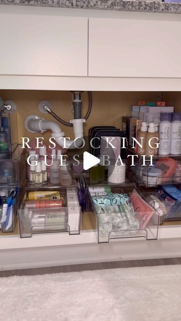 grace hewitt on Instagram: "restocking my guest bathroom 🫧🧴 #restock #restocking #restockasmr #bathroomrestock #asmr #organization #bathroomorganization #guestbathrestock #guestbathroom #toiletries #toiletryorganization" Guest Toiletries, Restocking Guest Bathroom, Bathroom Vanity Drawer Organization, Guest Bathroom Restock, Bathroom Restock, Aesthetic Bathroom Organization, Bathroom Toiletries Organization, Toiletries Organization, Guest Bathrooms