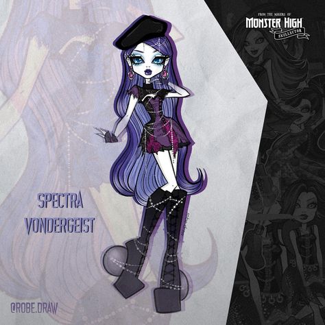 ✨𝐑𝐨𝐛𝐞 𝐎𝐫𝐭𝐢𝐳✨ on Instagram: “Spectra Vondergeist Monster High, School’s Out . by @robe.draw . . . #drawing #draw #monsterhigh #monsterhighart #monsterhighdolls…” Spectra Vondergeist, Monster High School, Monster High Clothes, Arte Monster High, Monster High Pictures, Arte Do Kawaii, Dancing Drawings, Moster High, School S