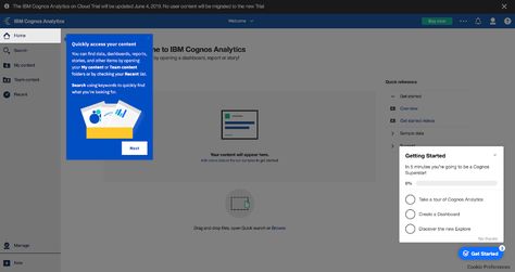 IBM's Cognos Analytics product tour and onboarding checklist Onboarding Checklist, Modal Window, Ui Ux 디자인, Onboarding Process, Dashboard Ui, School Management, Self Serve, The Pack, Ui Ux Design