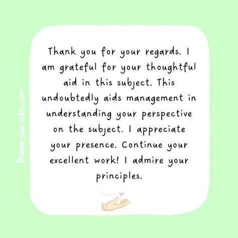 Thank You For Your Regards Notes Messages Quotes, Heartfelt Messages, Message Quotes, My Values, I Adore You, Grateful For You, I Appreciate You, I Am Grateful, Thank You Notes