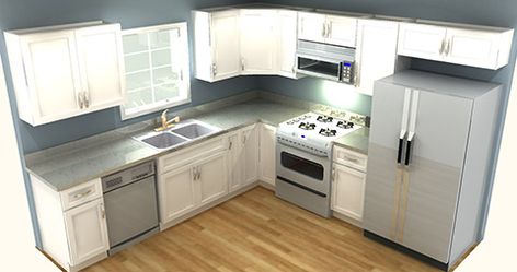 10x10 Kitchen L Shaped, Fridge Small Kitchen, Very Small Kitchen Ideas Layout L Shaped, Little Kitchen Ideas Small Houses, Corner Kitchen Counter, Small Kitchen Ideas Layout L Shaped, French Doors Kitchen To Patio, Kitchen Layout With Corner Pantry, Kitchen Layout Ideas L Shaped