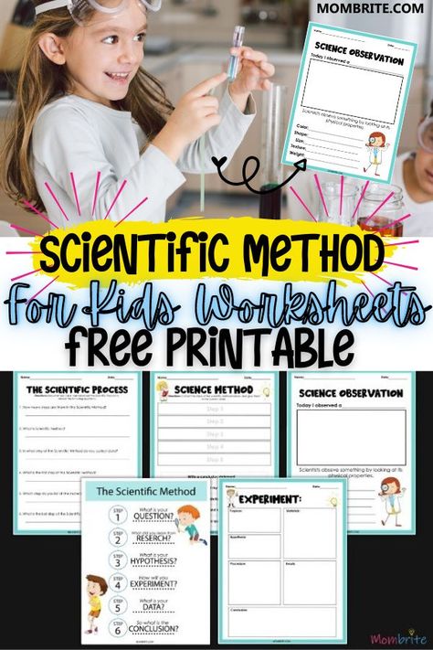 Scientific Method Kindergarten, Scientific Method For Kindergarten, Kindergarten Scientific Method, Scientific Method 1st Grade, Science For Kids Worksheets, Scientific Method 2nd Grade, Scientific Method For Kids Experiment, Scientific Method Experiments 1st Grade, The Scientific Method For Kids