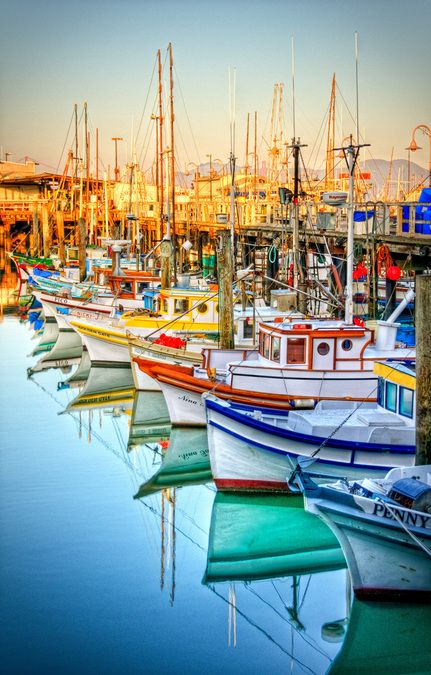 Fisherman's Wharf ~ San Francisco Fisherman's Wharf San Francisco, Navi A Vela, Hdr Photography, Popsicle Sticks, Oh The Places Youll Go, Ponds, Yachts, Goa, Santa Monica