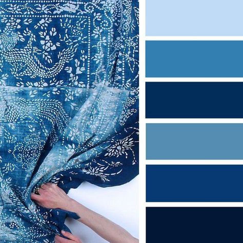 Palette Blue, Indigo Color, Blue Palette, Color Me Beautiful, Indigo Colour, Design Seeds, Blue Colour Palette, Color Palette Design, Color Balance