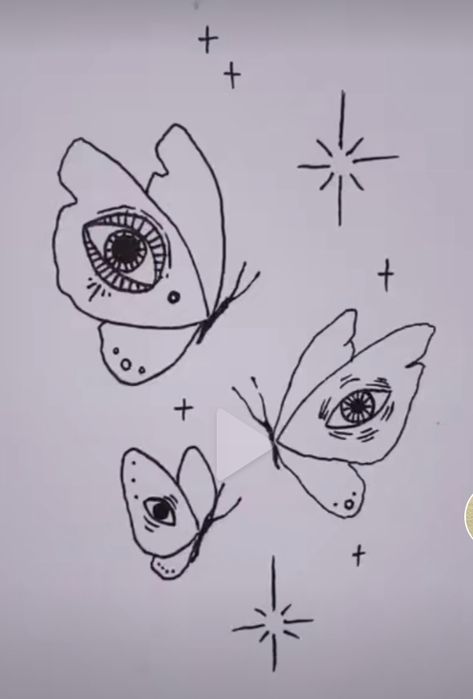 Weird Drawings, Trippy Drawings, Tattoo Butterfly, Arte Grunge, Butterfly Drawing, Black Work, Small Canvas Art, Arte Inspo, Cute Doodle Art