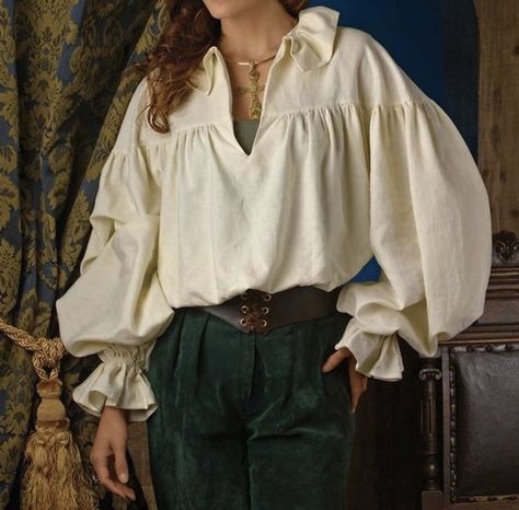 Medieval Shirt, Ren Faire Outfits, Fair Outfit, Fair Outfits, Pirate Outfit, Ren Fair, Costumes For Teens, Costume Shirts, Vogue Patterns