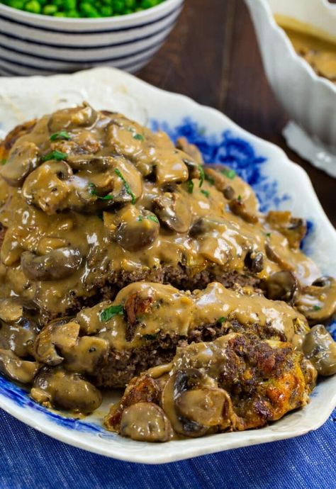 Meatloaf And Mushroom Gravy, Meatloaf With Mushrooms Recipes, Mushroom Gravy Meatloaf, Meatloaf Recipes Brown Gravy, Meatloaf With Brown Gravy Recipes, Meatloaf With Mushroom Gravy, Gravy For Meatloaf, Meatloaf With Brown Gravy, Meatloaf With Mushrooms