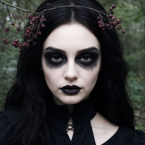 Wild Makeup Looks, Witchy Makeup Halloween, Tarot Costume, Elder Goth, Witchy Makeup, Halloween Party Outfits, Halloween Spooktacular, Witch Fashion, Gothic Makeup