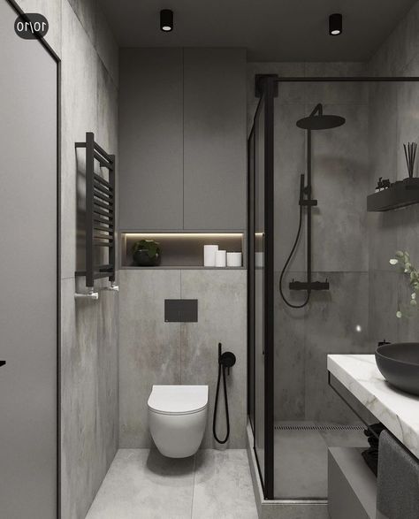 Toilet And Bathroom Design, Small Bathroom Interior, Bathroom Inspiration Modern, Washroom Design, Bathroom Redesign, Bathroom Design Inspiration, Toilet Design, Bathroom Design Decor, Bathroom Inspiration Decor