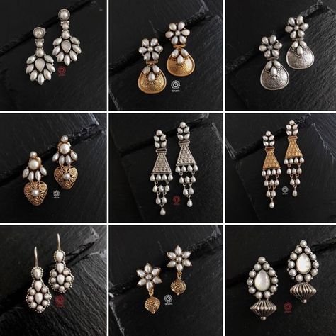 Antique silver earrings