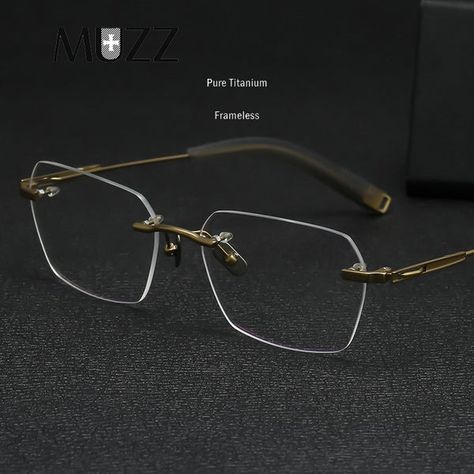 Gender : MEN Frame Material : Titanium Certification : CE Pattern Type : Solid Model Number : 80817 Eyewear Accessories : FRAMES Item Type : Eyewear Accessories material : Pure Titanium,IP Titanium Date of manufacture : 2022 Unique Glasses Frames, Mens Eye Glasses, Classy Glasses, Specs Frame, Men's Glasses, Mens Glasses Fashion, Retro Eyewear, Eyeglass Frames For Men, Hype Clothing