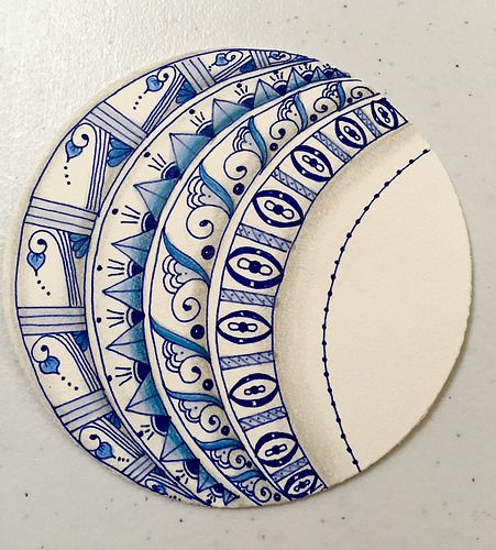 Delft plate | Using Marguerite's idea of drawing Delft plate… | Flickr Delft Plates, Plate Drawing, Zentangle Tutorial, Zentangle Artwork, Tangle Doodle, Zentangle Designs, Pottery Painting Designs, Mandala Art Lesson, Tangle Art