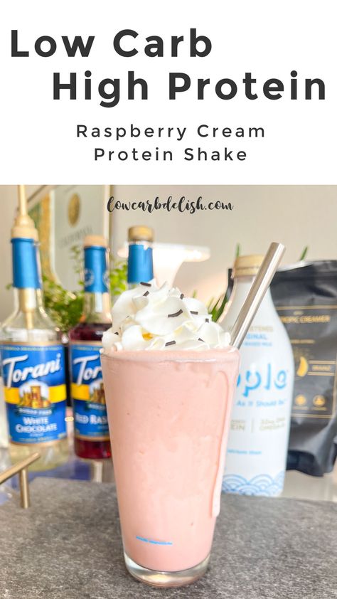 Cool down with a healthy frozen treat this summer. This Raspberry Cream Protein Shake will hit that sweet spot and load you up with protein! Plus the added nootropic creamer adds creaminess and a brain boost to your day. Healthy Frozen Drinks, Cherry Dipped Cone, Mexican Sauce Recipes, Whey Shake, Keto Shakes, Mexican Sauce, Shakes And Smoothies, Raspberry Cream, Brain Boost