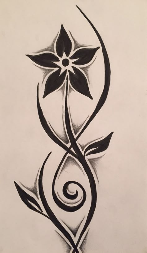 Tribal Flower Drawing - Flower Tribal Drawing Tattoo Designs Drawings Sketches, Lotus Flower Drawing, Graffiti Flowers, Rose Drawing Tattoo, Tattoo Art Drawings, Graffiti Drawing, Flower Tattoo Designs, Tattoo Design Drawings, Book Art Drawings