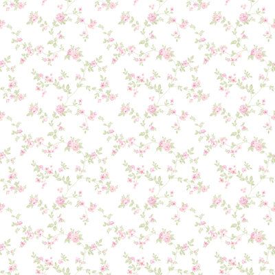 Delicate Wallpaper, Galerie Wallpaper, Pink And Green Wallpaper, Floral Wallpaper Bedroom, Pink Floral Wallpaper, Pink Flowers Wallpaper, Cottage Charm, Light And Space, Small Print