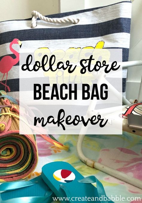 EASY dollar store beach bag makeover  #beach #bag #makeover #dollarstore Beach Bag Ideas Vinyl, Beach Bag Cricut Ideas, Diy Beach Accessories, Cricut Beach Bag, Dollar Tree Beach Hacks, Beach Bag Gift Ideas, Beach Bag Ideas, Beach Bag Gift Basket, Beach Gift Basket