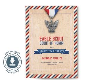 Court Of Honor Program, Eagle Court Of Honor, Eagle Scout Court Of Honor, Eagle Scout Ceremony, Court Of Honor, Scout Crafts, Pop Up Invitation, Brownie Girl, Chocolate Bar Wrapping