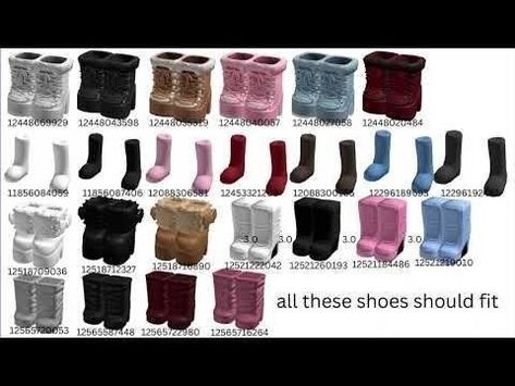 Shoes Roblox Id Code, Cute Roblox Shoes Codes, Roblox Id Codes For Boots, Purple Dress Bloxburg Code, Roblox Blue Boots Code, Boots Code Berry Ave, Boots Roblox Id, Berry Avenue Boot Codes, Roblox Shoe Id Codes