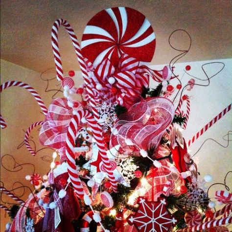 big-boom-candy Best Christmas Tree Toppers, Lollipop Tree, Pyjamas Party, Whimsical Tree, Candy Tree, Whimsical Christmas Trees, Creative Christmas Trees, Plum Tree, Candy Candy