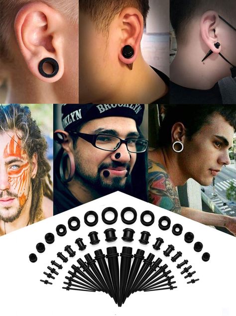 This set is amazing! Each size is labeled properly and set in individual baggies for convenience. #tunnels #expender #bodyjewelry Body Piercing Kit, Tunnel Piercing, Gauges Piercing, Curved Nose, Ear Stretching, Tapers And Plugs, Fake Lips, Ear Lobe Piercings, Nose Piercing Hoop