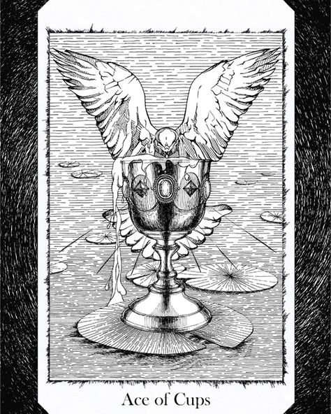 Tattoo Gato, Ace Of Cups, Ancient Art Tattoo, Justice Tarot, Cup Tattoo, Drawing Graphic, Online Tarot, Tarot Cards Art, Occult Art