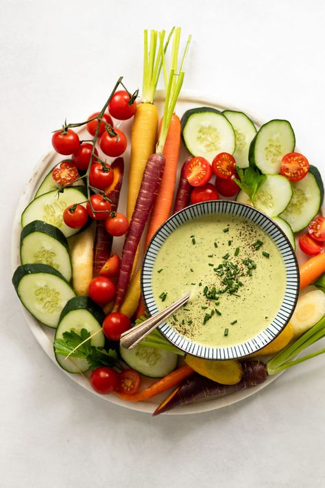 This creamy Fresh Lemon and Herb Tahini Sauce is easy to make and ready in 5 minutes! Serve it with fresh veggies and pita bread, or slather it on a sandwich or in a salad. There are so many ways to love this vegan sauce! Tahini Sauce Recipe, Falafel Pita, Vegan Sauce, Salads Dressing, Homemade Sauce Recipes, Ways To Love, Herb Sauce, Vegan Sauces, Lemon Herb